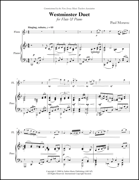Westminster Duet for flute & piano - Click Image to Close