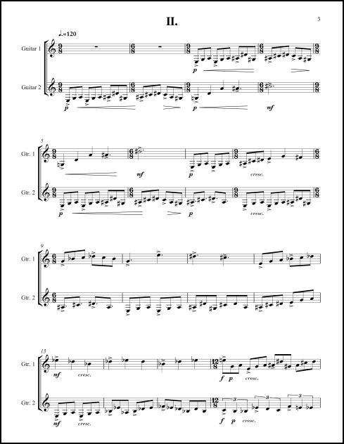 Raritan Triptych for guitar duo - Click Image to Close