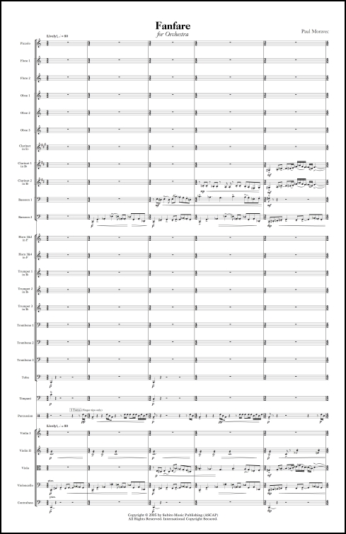 Fanfare for orchestra - Click Image to Close