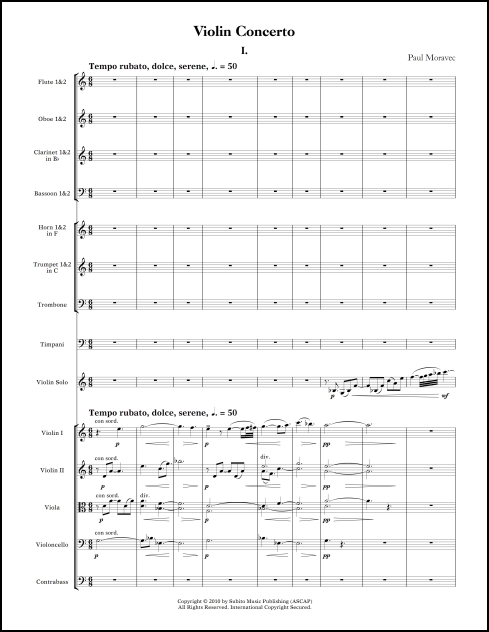 Violin Concerto for violin & orchestra - Click Image to Close