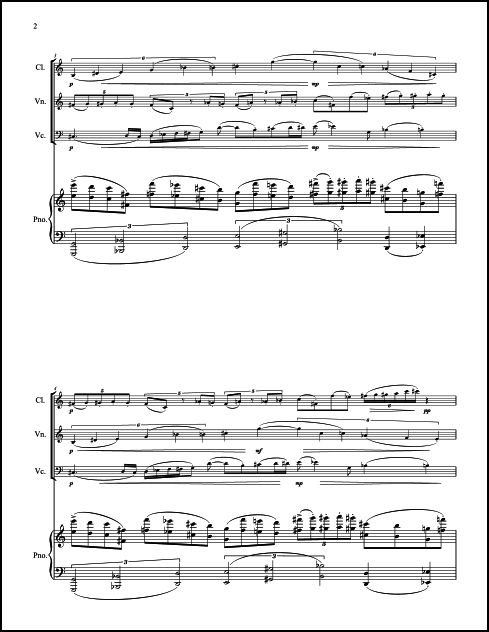 Soli Collage for Clarinet, Violin, Violoncello & Piano