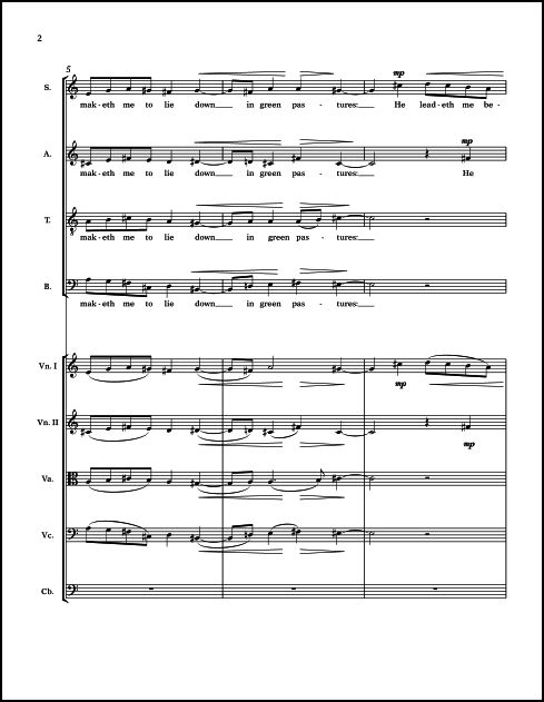 I will Fear No Evil for SATB Chorus & Strings - Click Image to Close