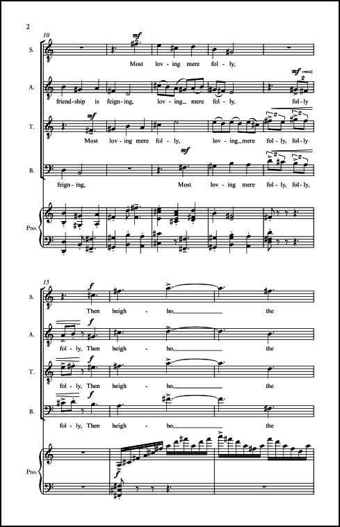 Winter: A Dirge (from Winter Songs) for SSAA Chorus, a cappella