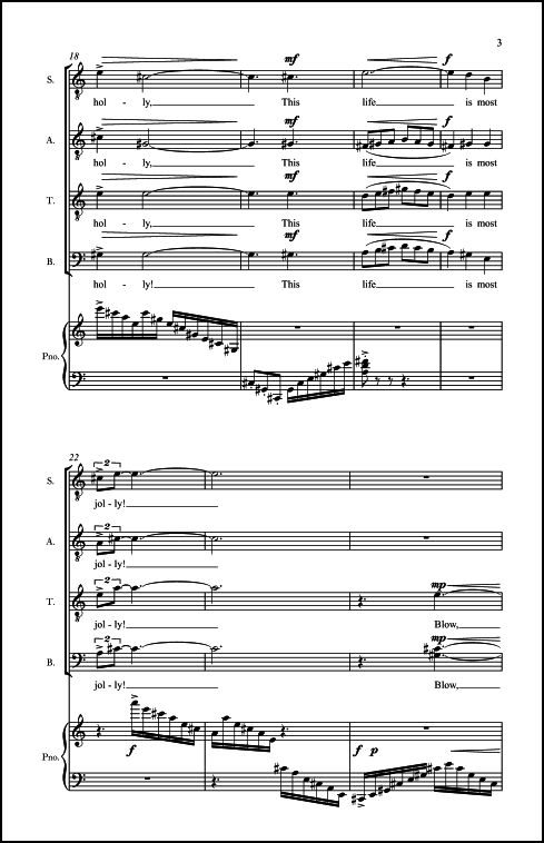 Winter: A Dirge (from Winter Songs) for SSAA Chorus, a cappella - Click Image to Close