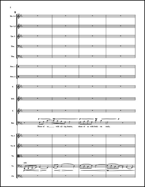 Light Shall Lift Us "for Orlando" for SATBar Soloists, SATB Chorus, Brass, Percussion & Strings - Click Image to Close