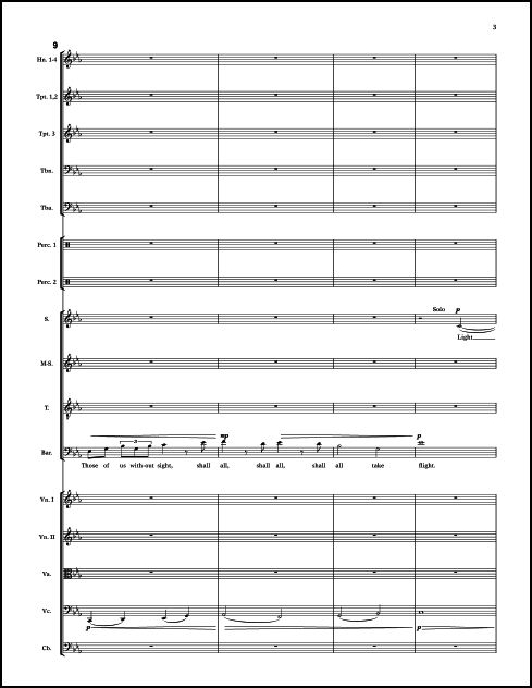 Light Shall Lift Us "for Orlando" for SATBar Soloists, SATB Chorus, Brass, Percussion & Strings - Click Image to Close
