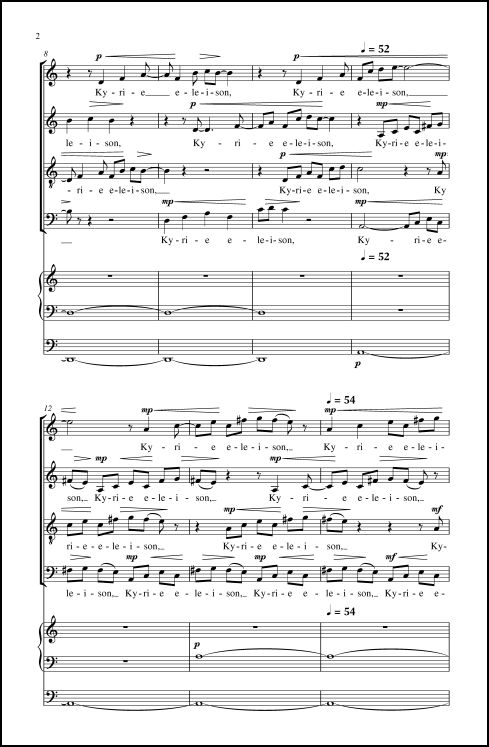 MASS in D for SATB Chorus & Organ - Click Image to Close