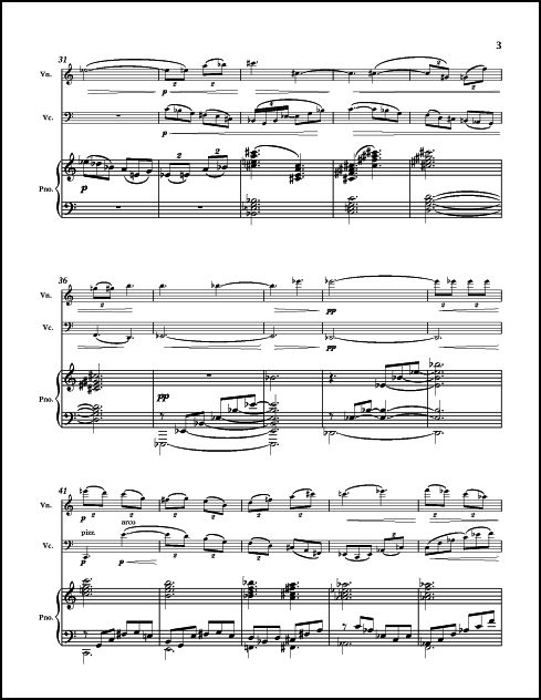 Omne Trium Perfectum for Violin (or Clarinet), Violoncello & Piano