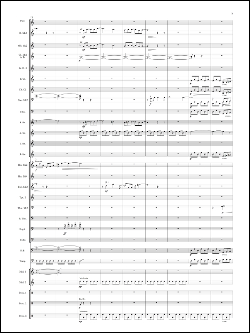 Alegría transcribed for wind ensemble by Mark Scatterday