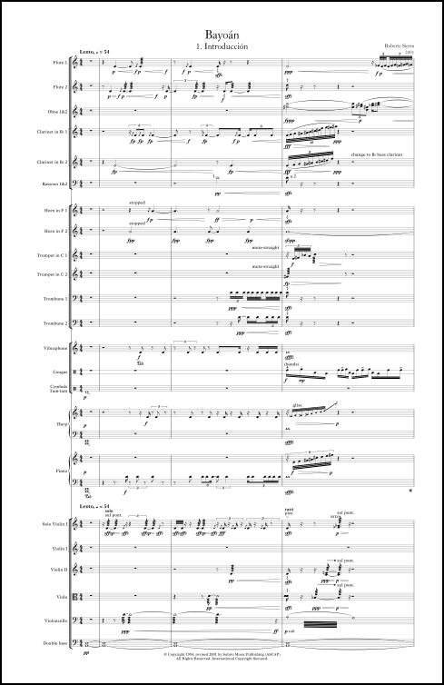 Bayoán for soloists, SATB chorus & orchestra