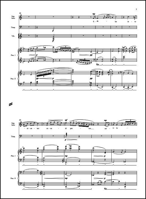 Missa Latina (Pro Pace) 2 Piano & Percussion version