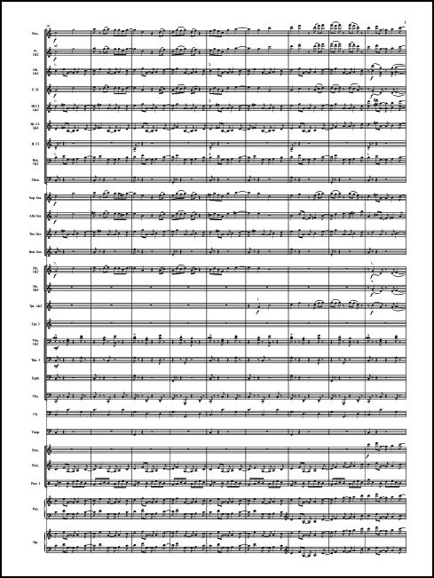 Sinfonía No. 3, La Salsa transcribed for wind ensemble by Mark Scatterday - Click Image to Close