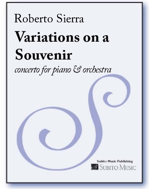 Variations on a Souvenir concerto for piano & orchestra