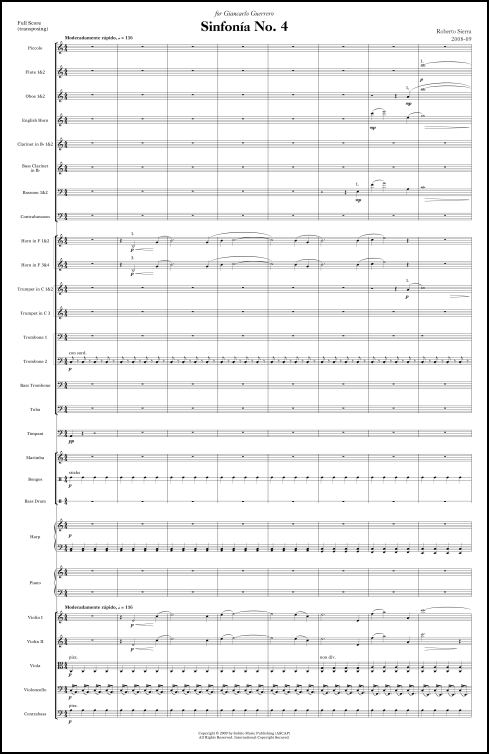 Sinfonía No. 4 for orchestra - Click Image to Close