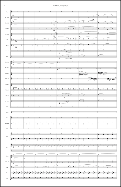 Sinfonía No. 4 for orchestra