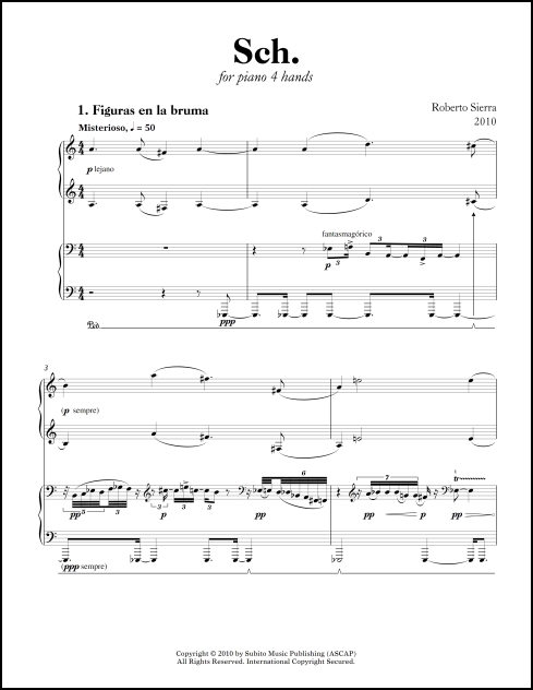 Sch. for piano, four-hands - Click Image to Close