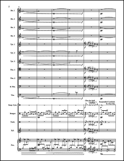 Mambo Metálico for Brass Ensemble, Percussion & Piano - Click Image to Close