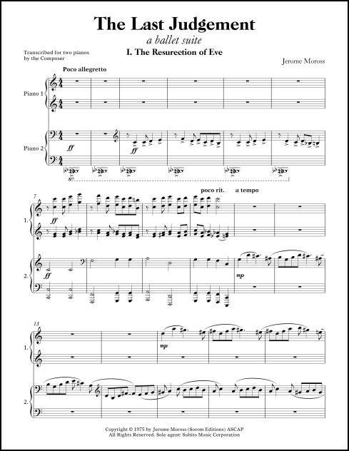 Last Judgement, The for two pianos - Click Image to Close