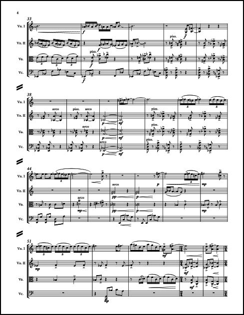 String Quartet No. 2 (Parts) for String Quartet - Click Image to Close