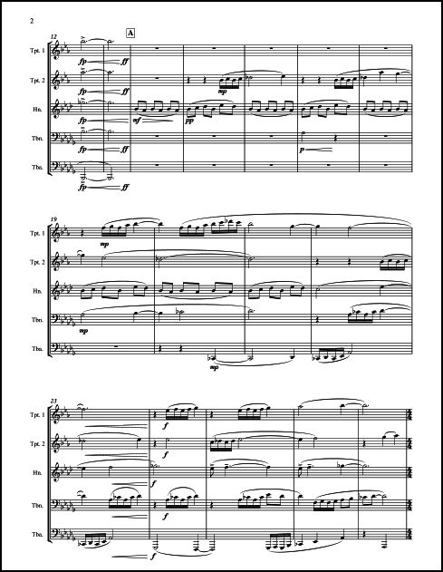 Ascents and Flourishes for Brass Quintet - Click Image to Close