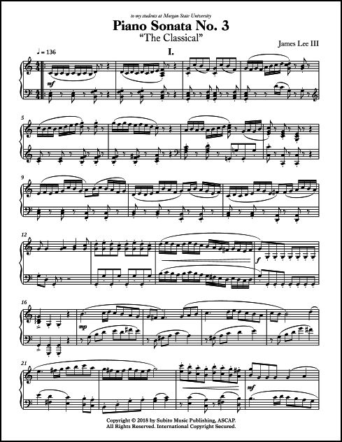 Piano Sonata No. 3 (The Classical) - Click Image to Close