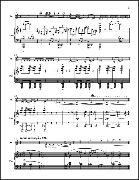 Violin Concerto No. 2 "Teshuah" for Violin & Orchestra (piano reduction score) - Click Image to Close
