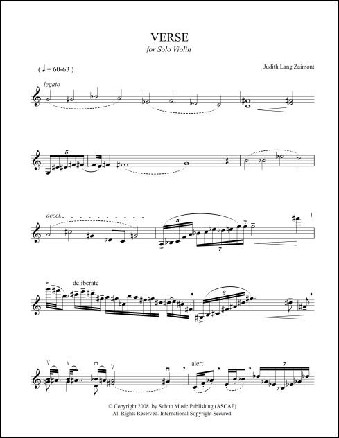 Verse for violin solo - Click Image to Close