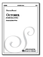 October for SATB Chorus & Piano
