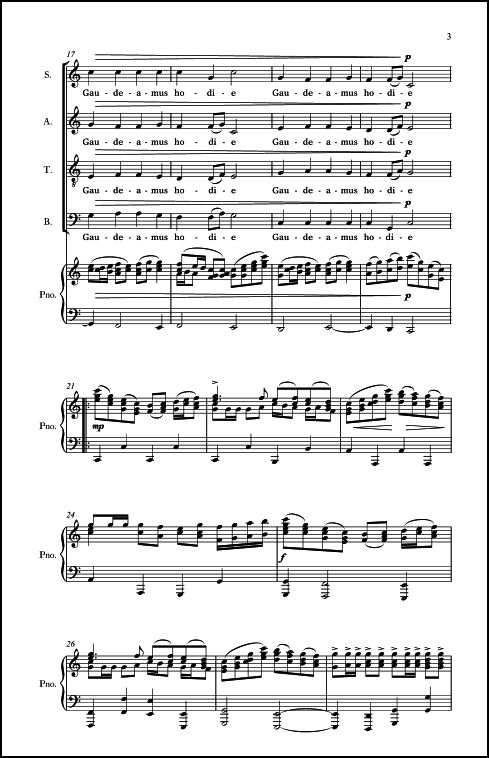 Gaudeamus Hodie Processional for SATB Chorus & Piano - Click Image to Close