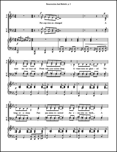 Resurrection and Rebirth for SATB Chorus & Piano - Click Image to Close