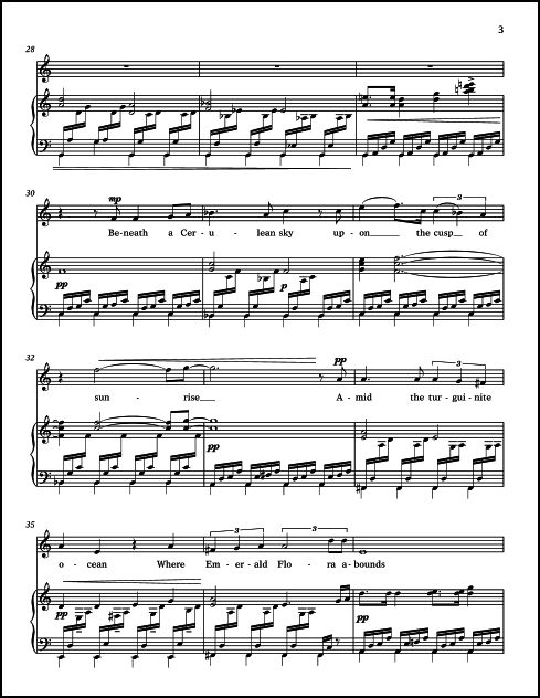 Island Elegy and Aubade for Soprano(s) & Piano (with opt. Melodica)