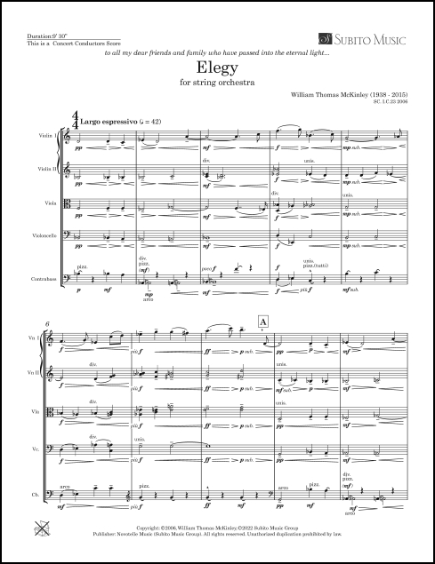 Elegy for Strings for Strings - Click Image to Close