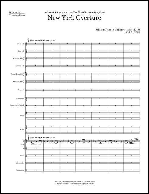New York Overture for Orchestra - Click Image to Close