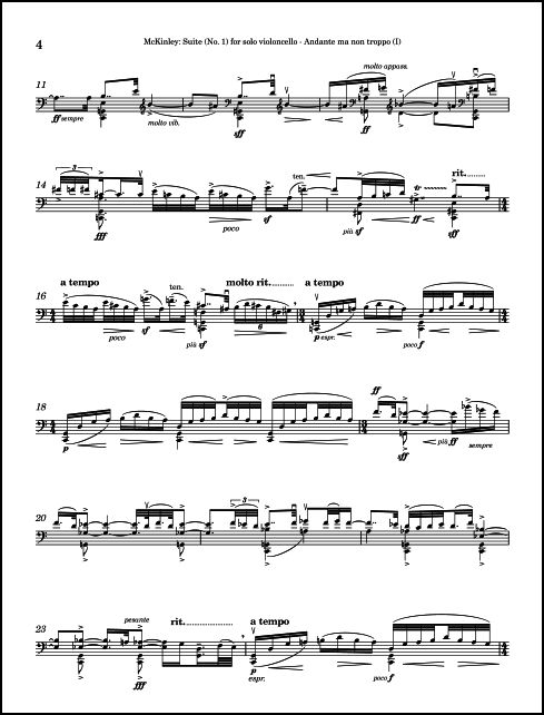 Suite (No. 1) for Violoncello Solo - Click Image to Close