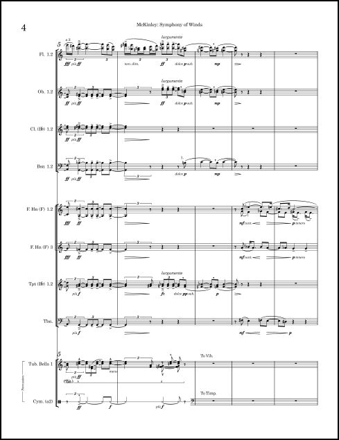 Symphony of Winds for Winds, Brass & Percussion - Click Image to Close