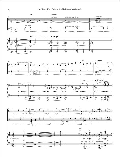 Piano Trio No. 2 for Violin, Violoncello, and Piano - Click Image to Close