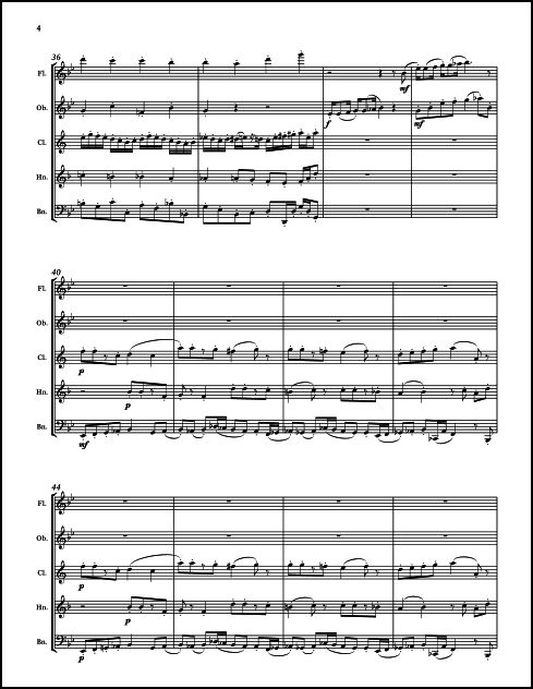 Barcarolle & Variations for Woodwind Quintet