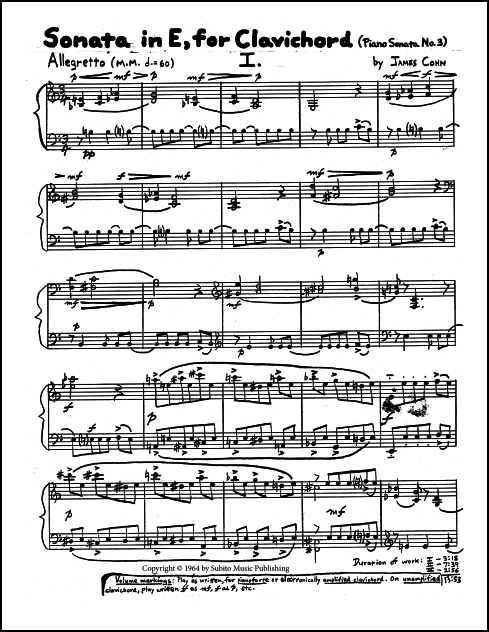 Piano Sonata No. 3 in E - Click Image to Close