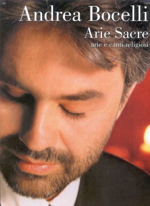 ANDREA BOCELLI: SACRED ARIAS matching folio for voice & piano