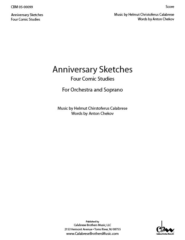 Anniversary Sketches for Soprano & Orchestra
