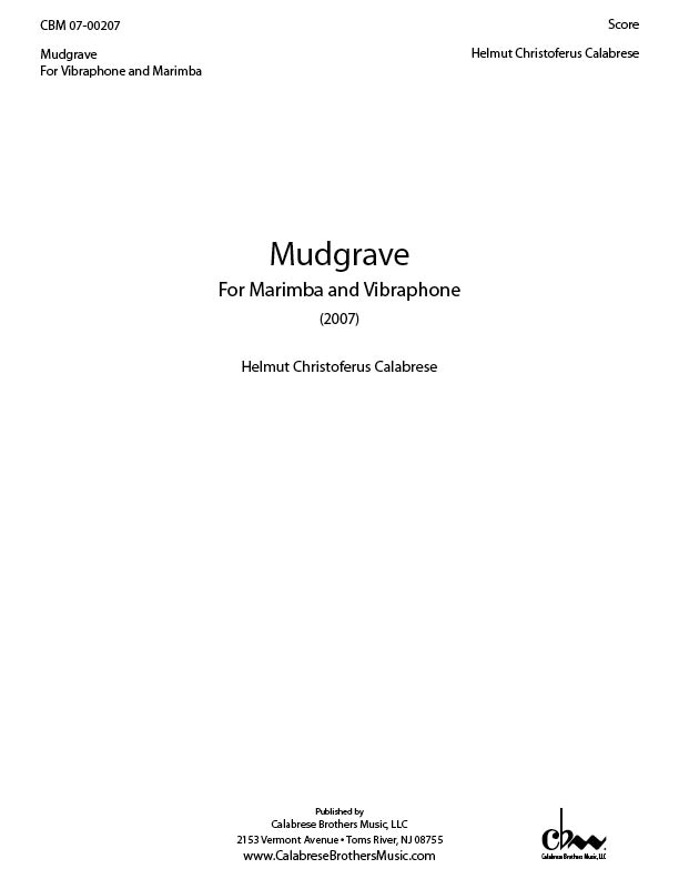 Mudgrave for Marimba & Vibraphone