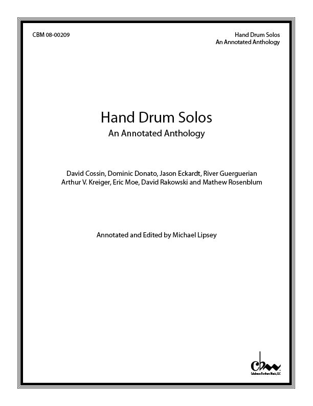 Hand Drum Solos (Score) for Hand Drum Solos & Electronic sounds
