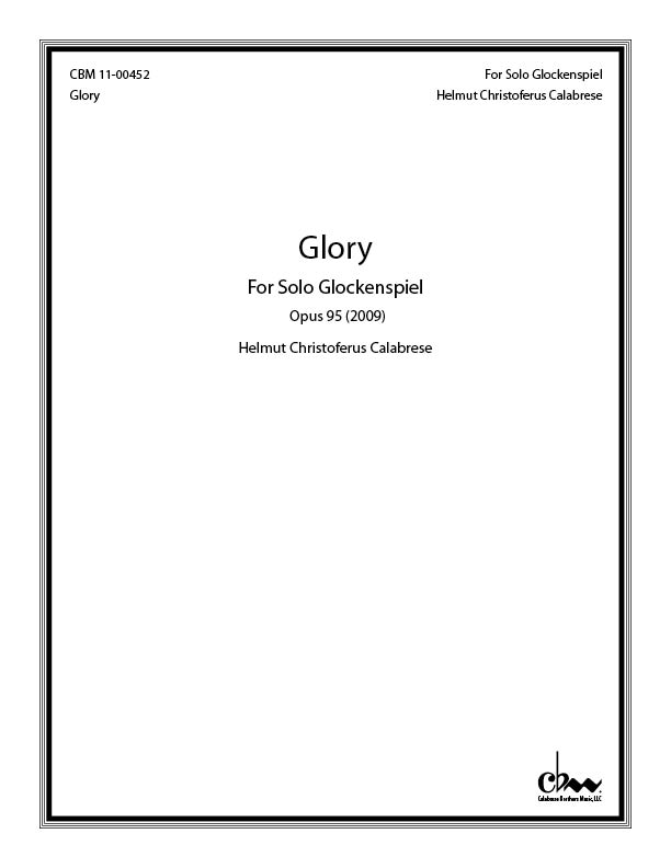Glory: For Solo Glockenspiel for Glockenspiel