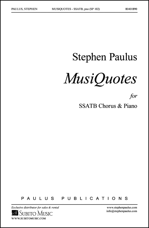 MusiQuotes for SSATB Chorus & Piano