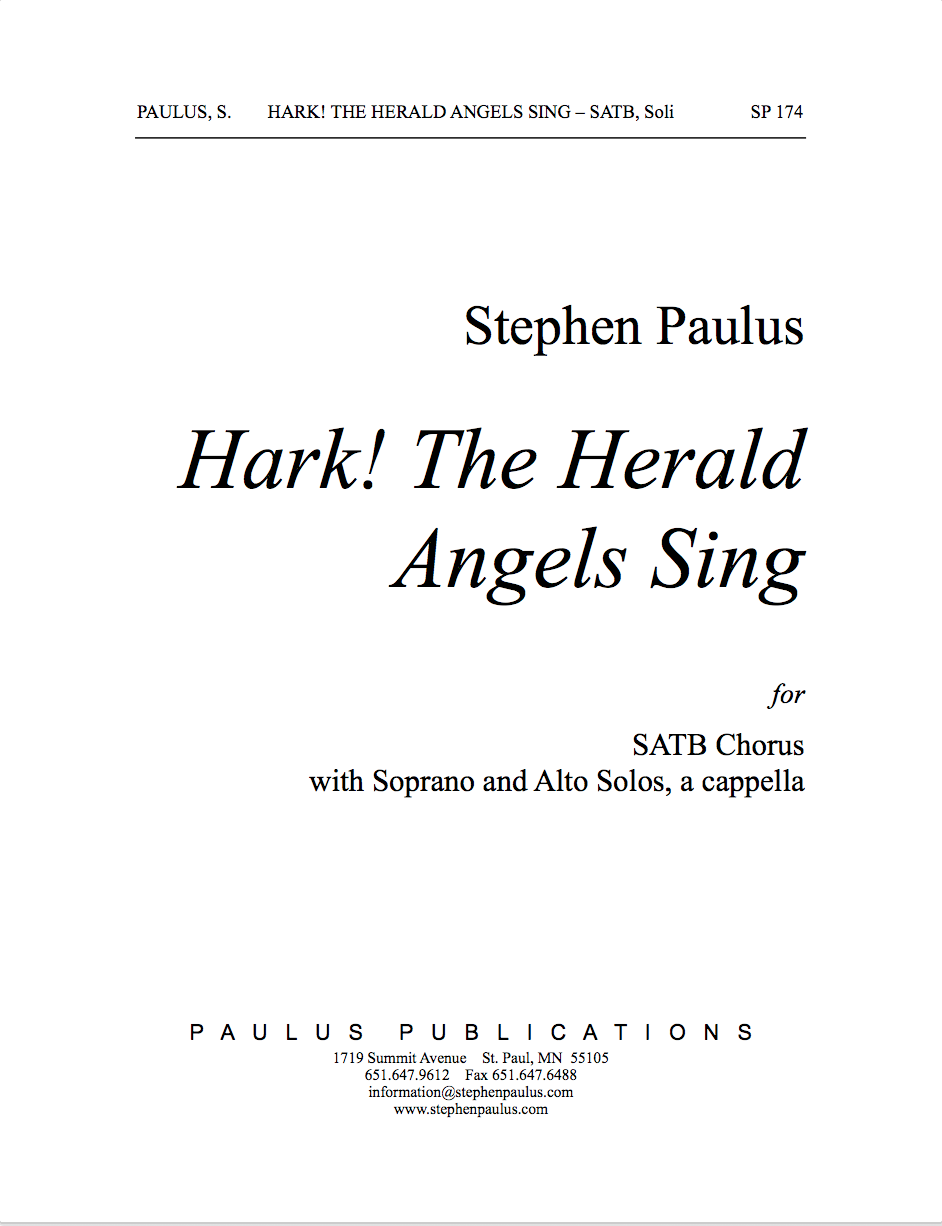 Hark! The Herald Angels Sing for SSAATTBB Chorus, a cappella - Click Image to Close
