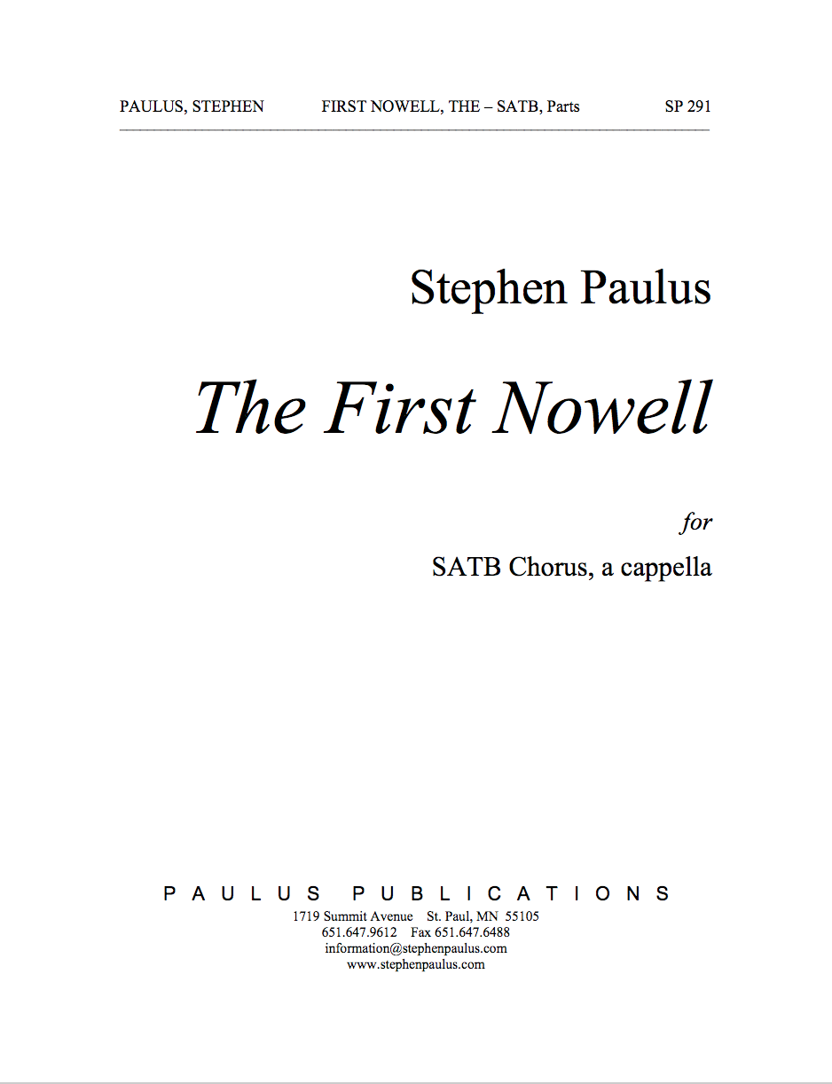 First Nowell, The for SSAATTBB Chorus, a cappella