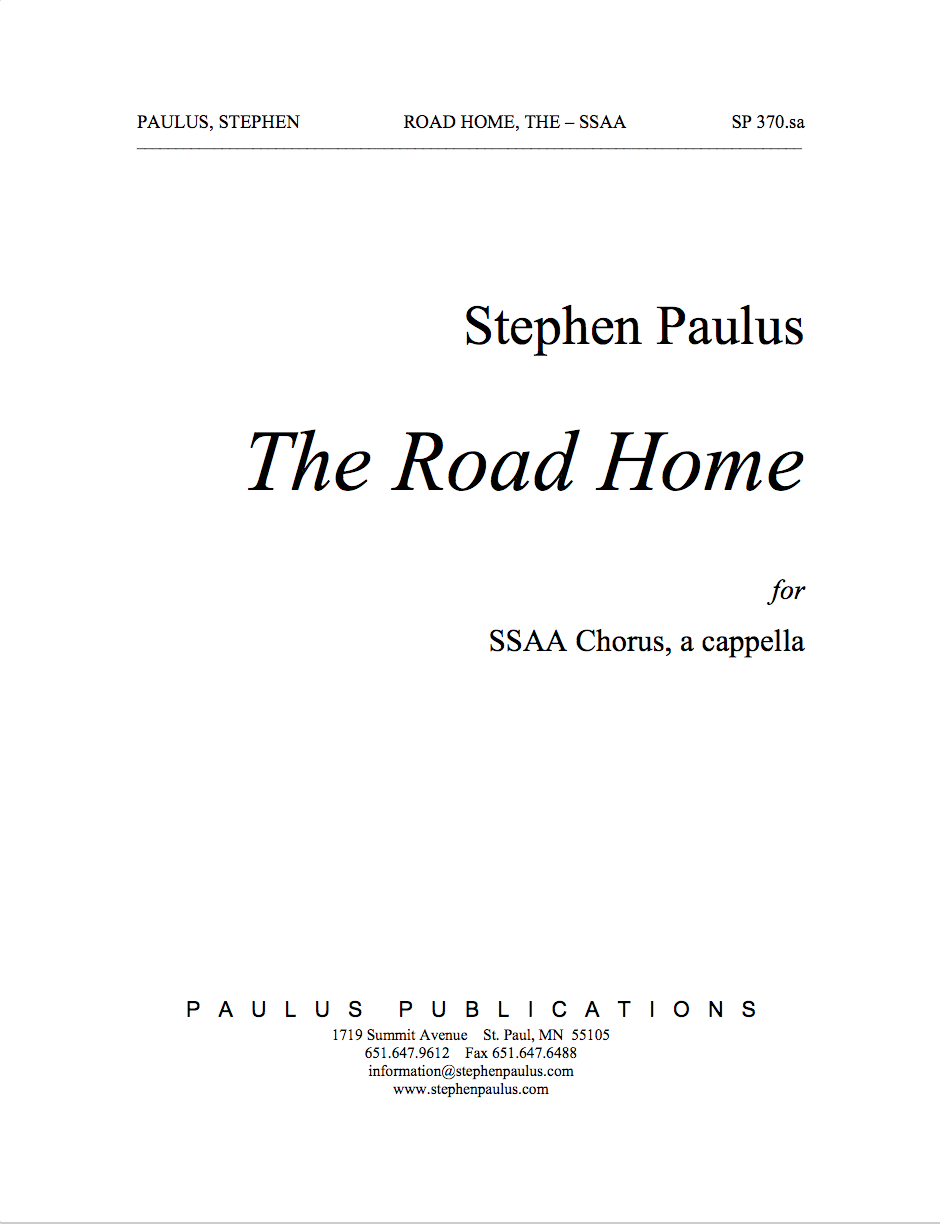 Road Home, The for SSAA Chorus, a cappella