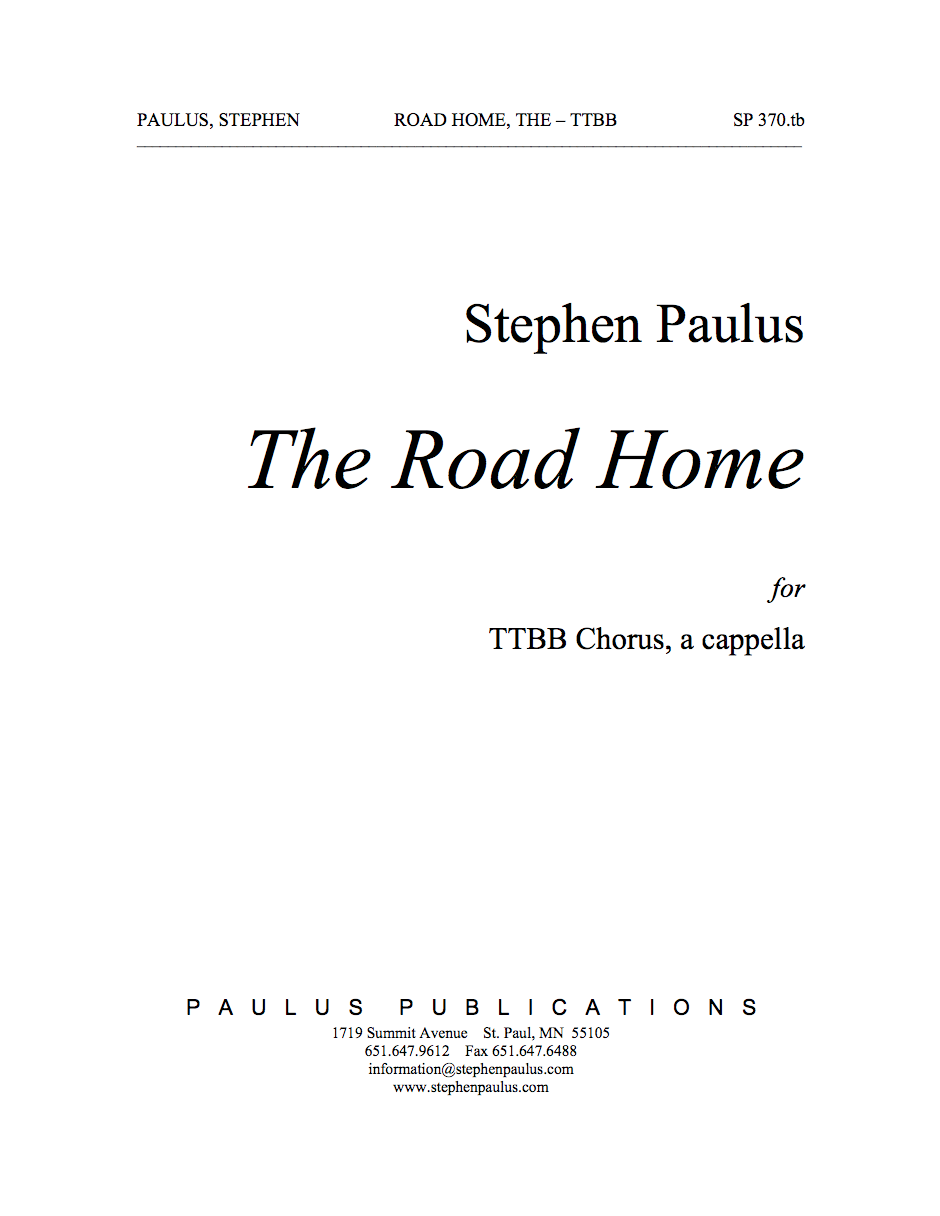 Road Home, The for TTBB Chorus, a cappella