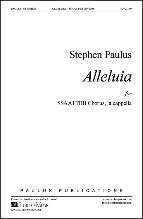 Alleluia for SSAATTBB Chorus, a cappella