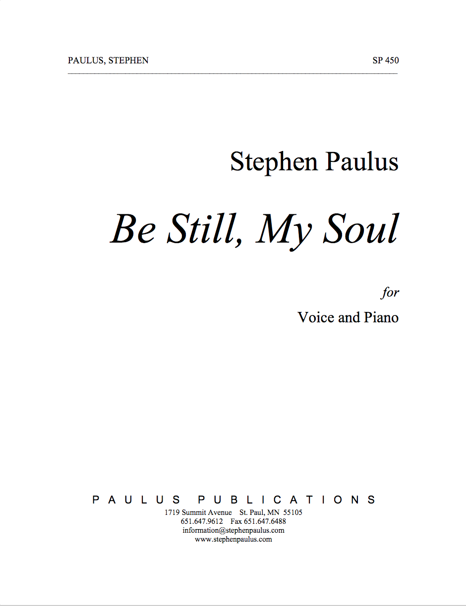 Be Still My Soul for Voice & Piano